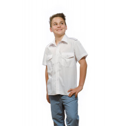 Kinder Pilotenhemd weiss...