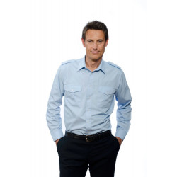 Pilotenhemd hellblau...